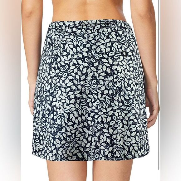 Oyamiki Active Athletic Skort Skirt Lightweight Gold Tennis Skirt Navy White M - Picture 4 of 13